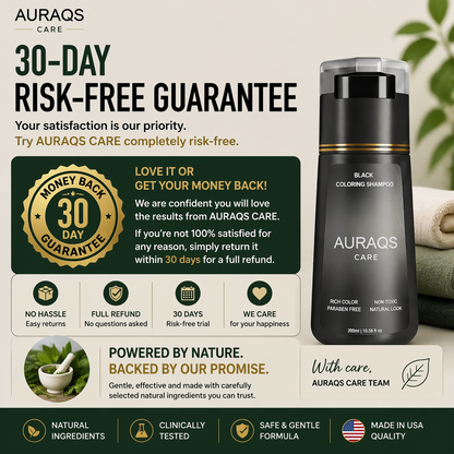 AURAQS® Shampoo – Perfect Color in Just 10 Minutes!