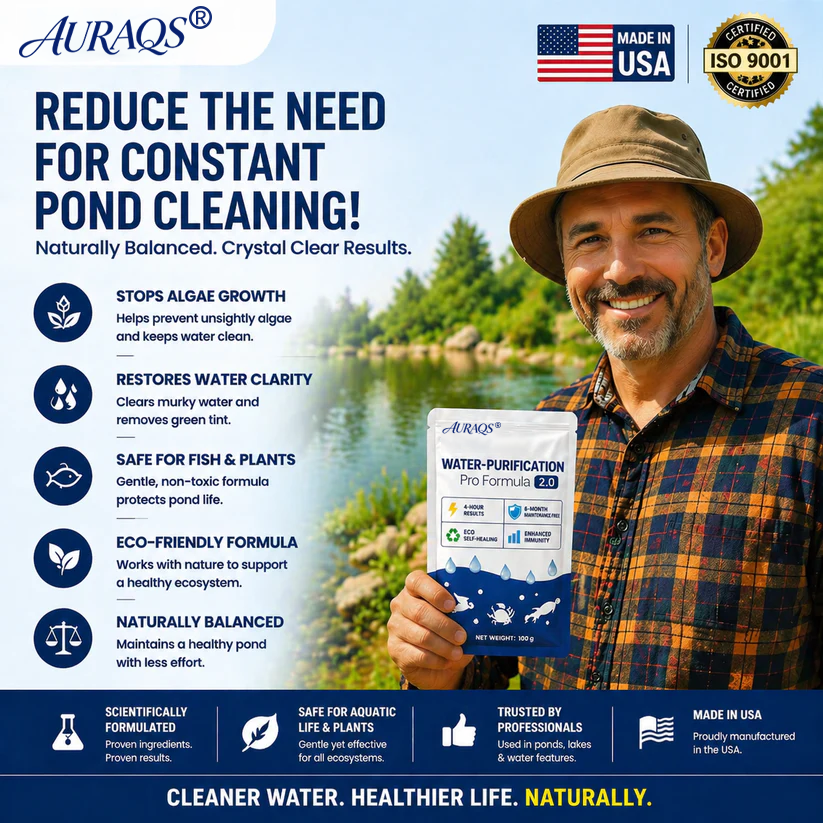 ✨ From Green to Clean Overnight! |⏱️ Clear in 24 Hours! | AURAQS® Water-Purification Pro Formula2.0