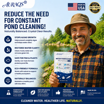✨ From Green to Clean Overnight! |⏱️ Clear in 24 Hours! | AURAQS® Water-Purification Pro Formula2.0
