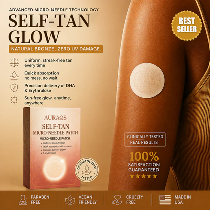 AURAQS®𝐎𝐟𝐟𝐢𝐜𝐢𝐚𝐥 𝐒𝐭𝐨𝐫𝐞 | 🔥Final 2 Hour 76% OFF🔥Transdermal Tanning Patch ⚡ No Sun, No Streaks, Just a Natural Bronze Glow 🌞