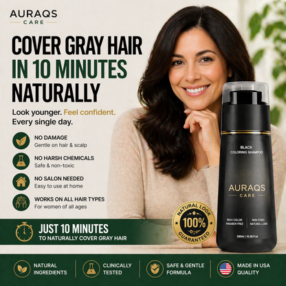 AURAQS® Shampoo – Perfect Color in Just 10 Minutes!