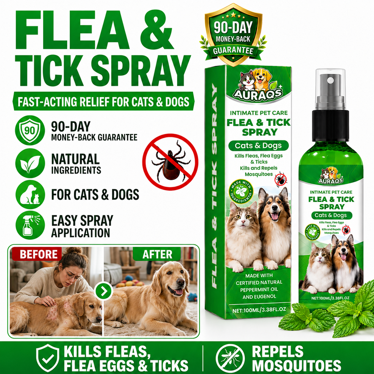 AURAQS™🍃Give your furry friends the protection they deserve, naturally! 🌟
