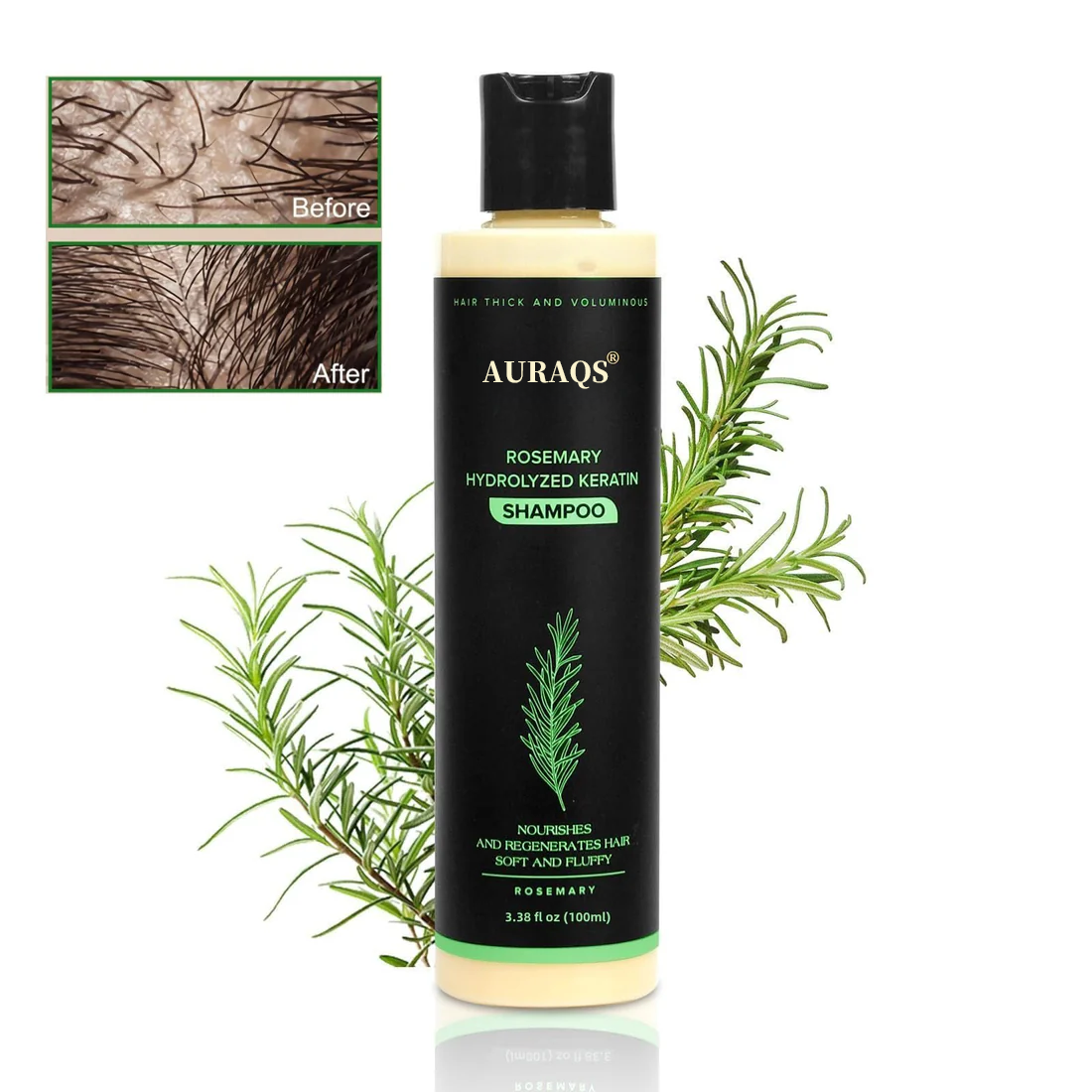 🔥LAST DAY 80% OFF - 🎅AURAQS® Organic Rosemary Hair Growth Shampoo