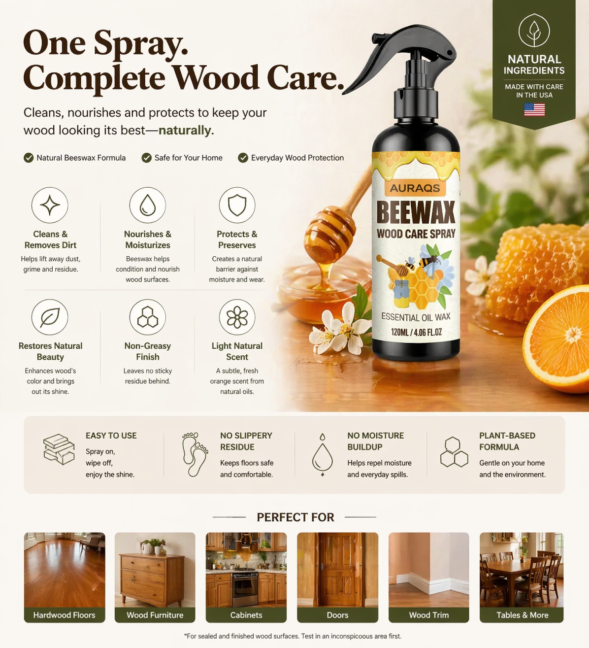 Limited time:49% off 🎉Restore Dull Wood in 30 Seconds – No Sanding Needed