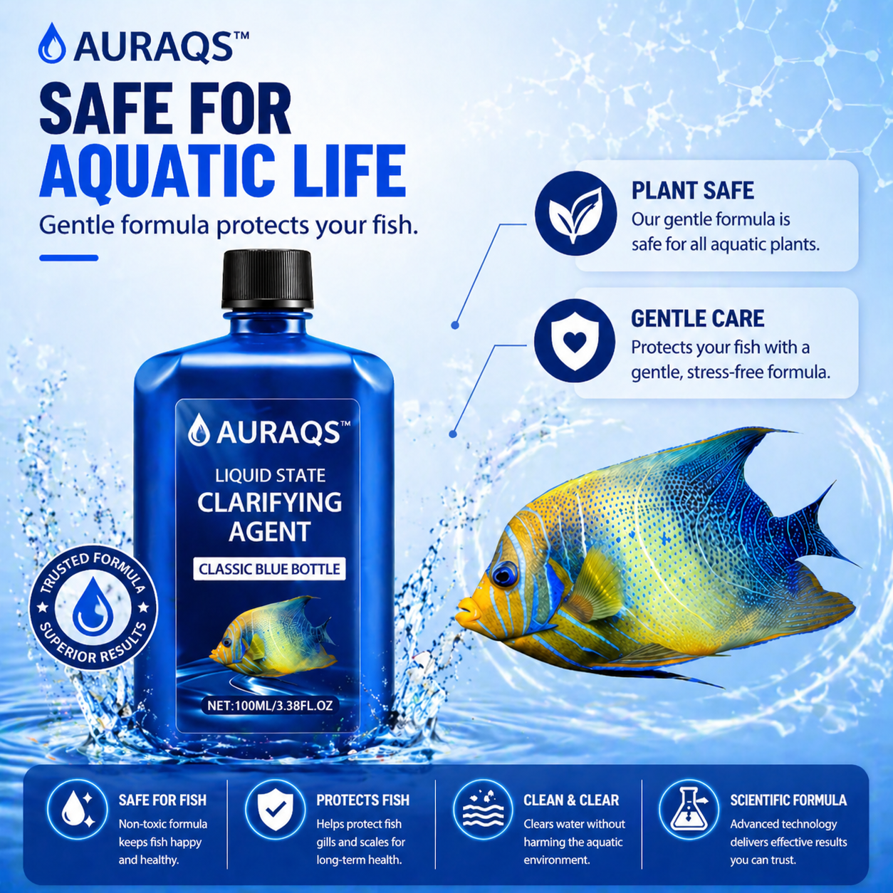 🔥50% OFF 💥AURAQS™Fast-Acting Aquarium Water Clarifier