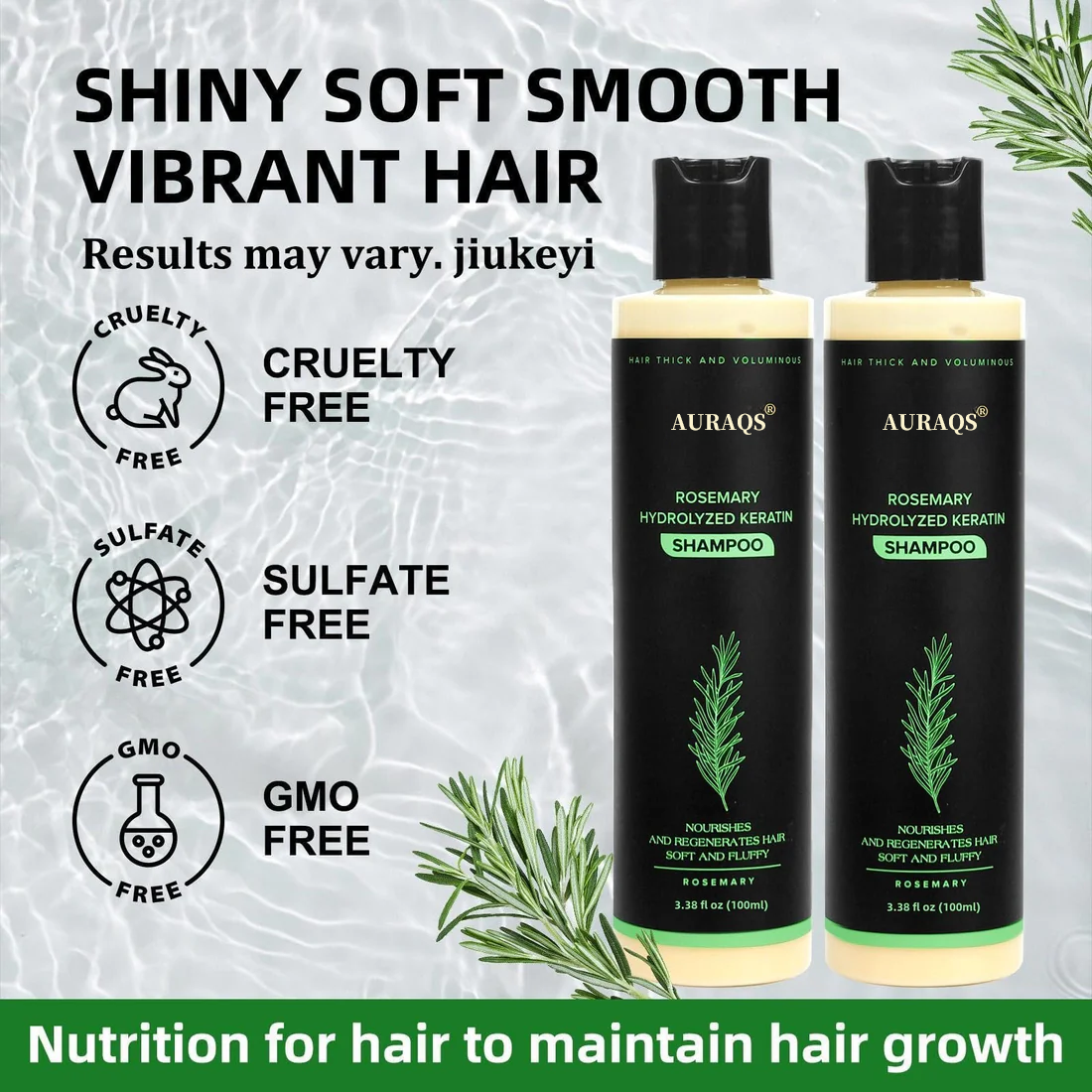 🔥LAST DAY 80% OFF - 🎅AURAQS® Organic Rosemary Hair Growth Shampoo
