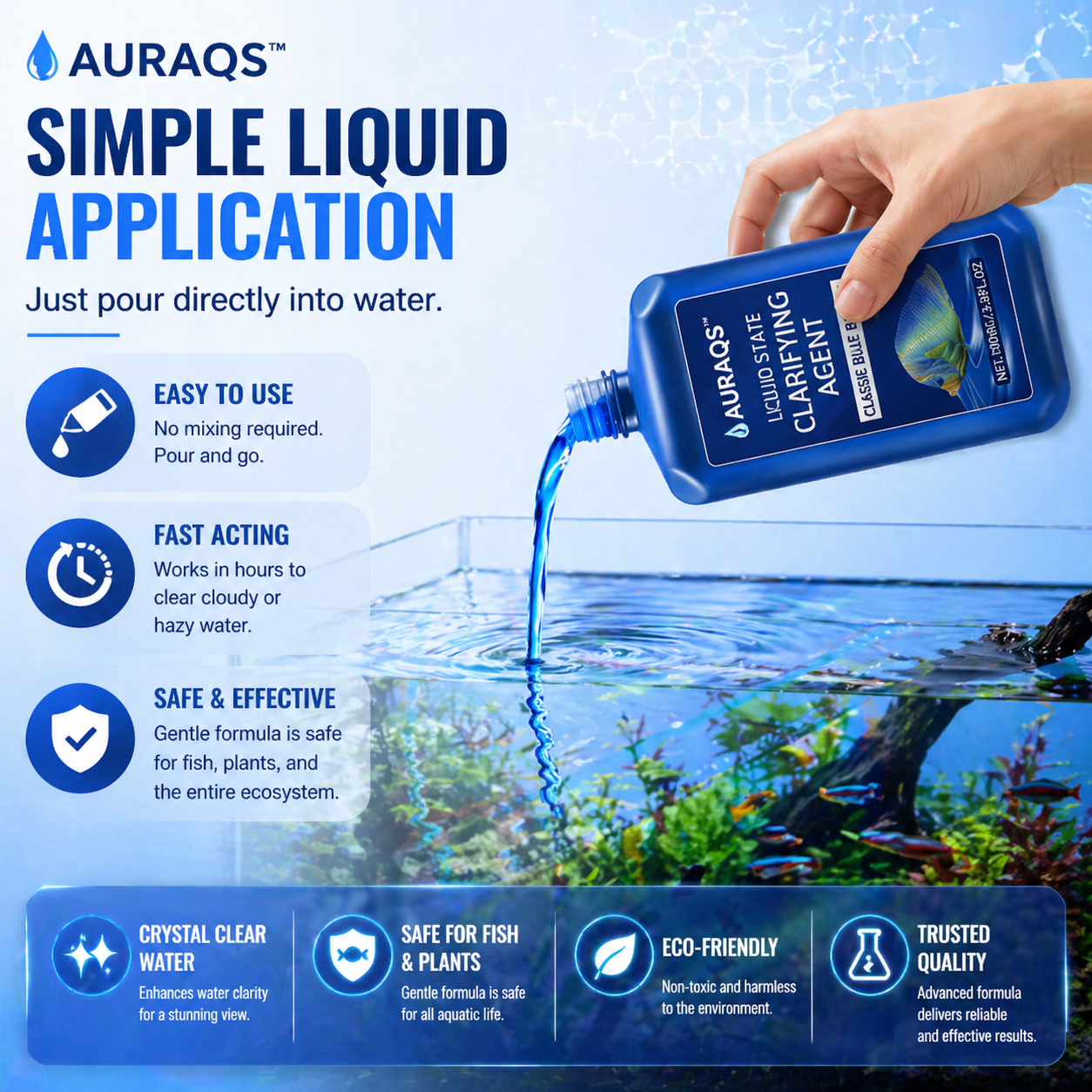 🔥50% OFF 💥AURAQS™Fast-Acting Aquarium Water Clarifier