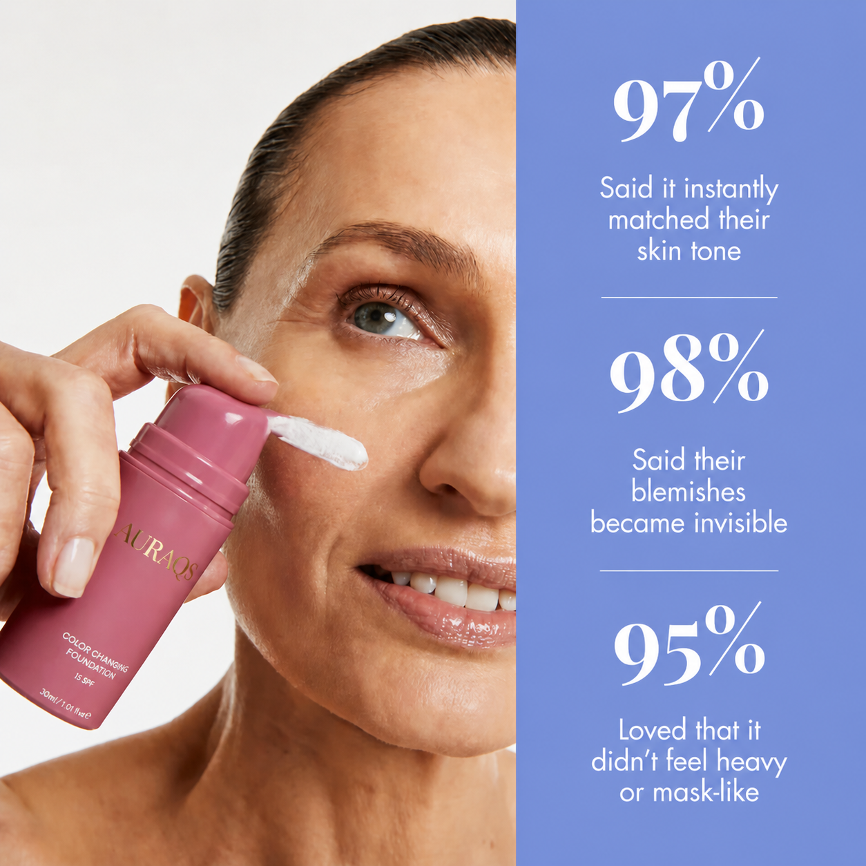 AURAQS®𝐎𝐟𝐟𝐢𝐜𝐢𝐚𝐥 𝐒𝐭𝐨𝐫𝐞 | 🔥Final 2 Hour 76% OFF🔥 Color Changing Foundation