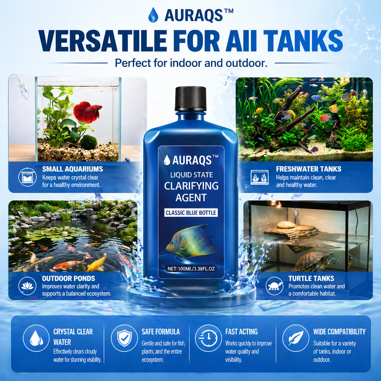 🔥50% OFF 💥AURAQS™Fast-Acting Aquarium Water Clarifier
