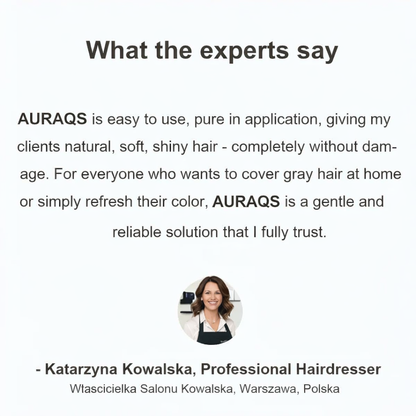 AURAQS® Shampoo – Perfect Color in Just 10 Minutes!